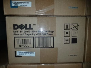 Cartucho de tóner amarillo original Dell NF555 3110cn 3115cn nuevo en caja - Imagen 1 de 1