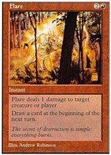 4x Flare MTG 5th Edition NM Magic Regular
