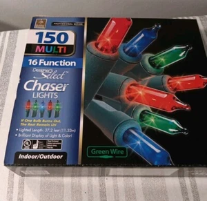 Designer Select 16 Function Indoor Outdoor Chaser Lights Multi Color Open Box - Picture 1 of 3