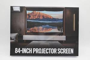 84 INCH FOLDABLE PROJECTOR SCREEN WITH CARRY BAG AND HOOKS C2839 - Picture 1 of 7