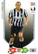 Giorgio CHIELLINI Juventus ADRENALYN XL card footballers PANINI 2010-11 NEW