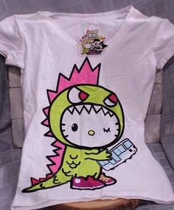 2013 Tokidoki Hello Kitty Dressed as Kaiju Shirt Womans Medium NWT  - Picture 1 of 5