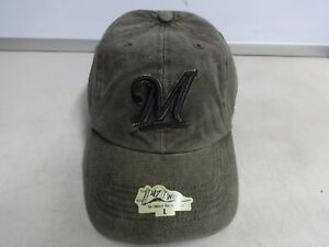 NWT Dead Stk 47 Twins MLB Milwaukee Brewers Men L Franchise Dirty Water Cap