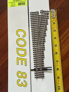 #4 RIGHT HAND TURNOUT - CODE 83 -NS Rail HO SCALE - "DCC FRIENDLY " -RTR NEW OOP - Picture 1 of 15