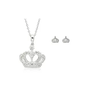 Joyería de moda - Juego de coronas chapadas en oro blanco de 18 K (FS086) - Imagen 1 de 1