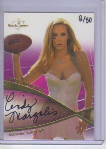 2008 Benchwarmer  Gold  Cindy Margolis  Red Back  Autograph 6/50
