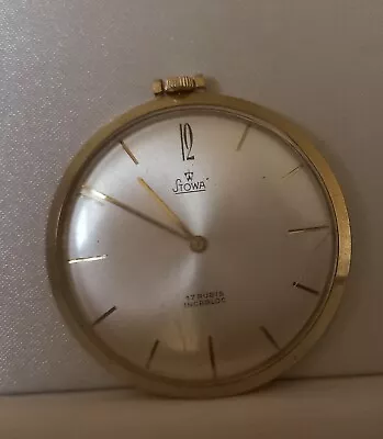 Stowa Pocket Watch Extra THin Gold Plated - Image 1 of 4