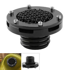 Black Mesh Fuel Tank Gas Cap Cover For Harley Softail Breakout Sportster XL Dyna
