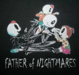 FATHER OF NIGHTMARES Hoodie Sweatshirt, 2XL, Black - Picture 1 of 5