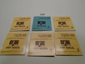 GI JOE 40th Anniversary 1 AIR & 5 ARMY MANUALS J68 - Picture 1 of 2