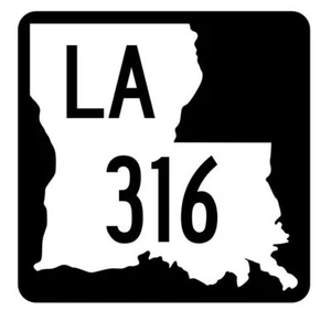 Louisiana State Highway 316 Aufkleber Sticker R5909 Highway Route Schild - Bild 1 von 1