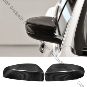 For Maserati Quattroporte Ghibli 2017-2021 Carbon Fiber Side Mirror Cover Caps - Picture 1 of 5