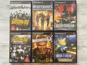 SONY PS2 The Getaway & Mercenaries 1 2 & Kurogane no Houkou 1 2 from Japan - Picture 1 of 14