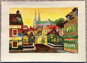 Frederico Herrera Listed Artist Signed Ltd. Edition Print "Paris Morning "COA - Picture 1 of 4