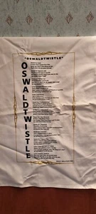 LINEN TEA TOWEL OSWALDTWISTLE POEM  UNUSED 75 x 53cm - Picture 1 of 3