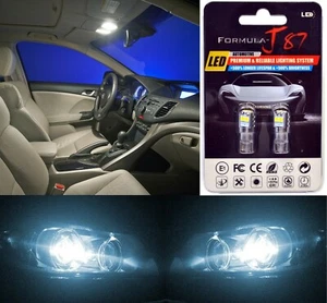 LED 3030 Light White 6000K 194 Two Bulbs License Plate Replacement JDM Show - Picture 1 of 12