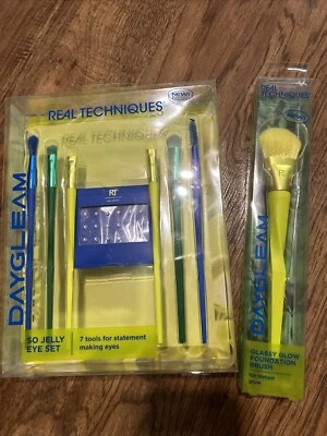 Real Techniques Day Gleam So Jelly 7 Piece Eye Makeup Brush Set - Image 1 of 3