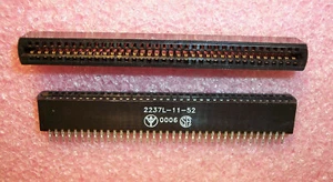 QTY (5) 37 POSITION 74 PIN EDGE CARD CONNECTORS 2.54mm 2237L-11-52 AW INDUSTRIES - Picture 1 of 3