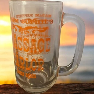 Taza Madam Sophie’s Massage Parlor Come Again Impresa Vidrio Naranja Cerveza Stein - Imagen 1 de 8