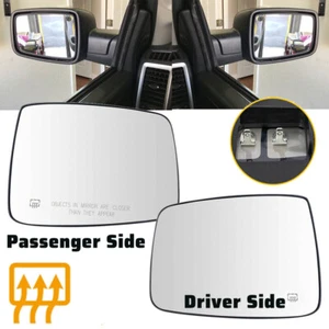 Pair Driver Passenger Side Heat Mirror Glass For Dodge Ram 1500 2500 2009-2018 - Picture 1 of 14
