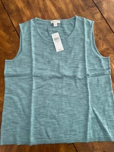 ¡NUEVO CON ETIQUETAS! Coldwater Creek Suéter Verde Esquisto Capas Tanque - XL - Imagen 1 de 5