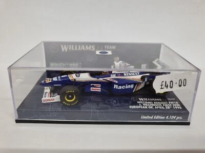 MINICHAMPS - WILLIAMS RENAULT FW18 VILLNEUVE 1ST WIN 1996 1:43 SCALE 400 960206 - Image 1 of 4