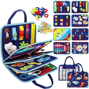 Toddler Busy Board Montessori Toys, Sensory Board Educational Activities for ... - Picture 1 of 6