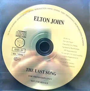 Elton John CD Single The Last Song - Promo - UK (VG) - Imagen 1 de 1
