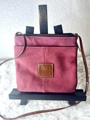 Vintage Boots’ n Bags Red Suede Crossbody Bag Small - Image 1 of 4
