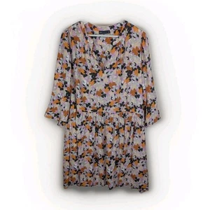 M&S Collection Floral V Neck Mini Dress Size UK 24 - Picture 1 of 8