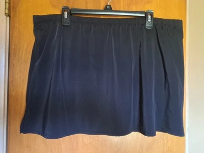 Womens Black Fashion Bug Swim Skirt With Built In Panty. Size 18W. EUC - Image 1 of 4
