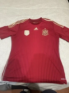 MAGLIA SPAGNA 2014 adidas españa youth JERSEY SHIRT FOOTBALL CAMISETA SPAIN - Foto 1 di 4