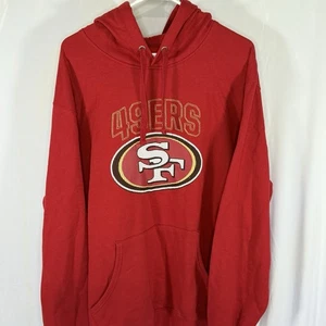 Nike NFL San Francisco 49ers Hoodie Pullover Mens XL Red Football Official - Picture 1 of 12