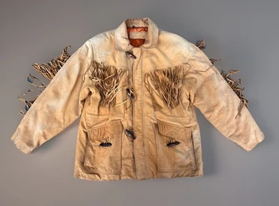 Borlas de couro estilo hip hop anos 90 Parka, desbotadas. Extra Grande/Coreia. Óculos - Imagem 1 de 4