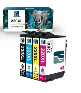 4 PK 220XL Ink For Epson XP-320 XP-420 XP-424 WF2630 WF2650 WF2660 WF2750 WF2760 - Picture 1 of 6