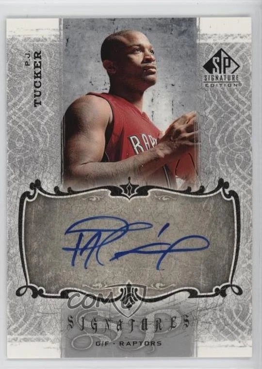 2006-07 SP Signature Edition Signatures PJ Tucker #SPS-PT Rookie Auto RC - Image 1 of 2