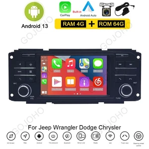 4+64GB Car Stereo Radio For 2002-07 Jeep Liberty KJ Android 13 Carplay GPS Navi - Picture 1 of 15