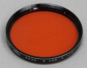 55mm Screw-In Filter TOSHIBA O56 O2 Orange lack & White Contrast Made in JAPAN - Picture 1 of 1