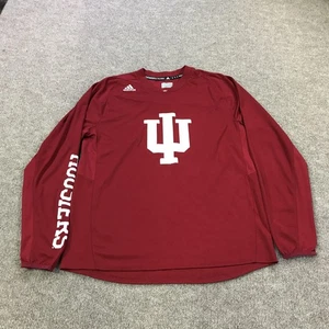 Indiana Hoosiers Shirt Herren Medium Rot NCAA Basketball Adidas Langarm - Bild 1 von 13