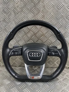 AUDI Q7 4M 2018 S-LINE Steering Wheel 4M0419091T 4M0880201N GENUINE - Picture 1 of 24