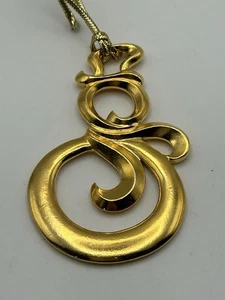 Gloria Duchin Golden Snowman Christmas Ornament - Picture 1 of 5