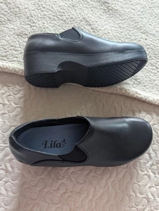Lila Shoes For Crews Size 8 Juno Slip Resistant Clog Black Women’s NEW - Picture 1 of 4