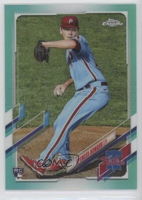 2021 Topps Chrome Aqua Refractor /199 Spencer Howard #114 Rookie RC - Image 1 of 2