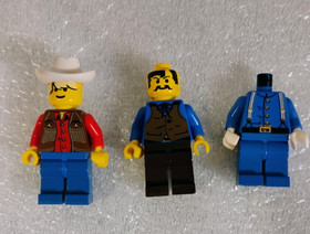 Lego 6765 Gold City Junction Mini Figures Deputy Zack Flatnose Curry Calvary