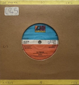 CHIC - LE FREAK b-w SAVOIR FAIRE 7" SINGLE VGC 1978 ATLANTIC - Picture 1 of 1