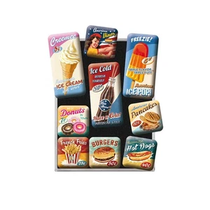 Nostalgic-Art American Diner Fridge Magnets Set, Vintage Design, Gift Idea - Picture 1 of 18