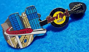 MINNEAPOLIS METRO LIGHT RAIL TRAIN CITY SKYLINE GUITAR 2004 Hard Rock Cafe PIN - Picture 1 of 1