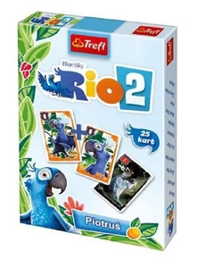 Trefl Rio 2 Peter Nero mazzo 25 carte da gioco Bambini playing cards - Foto 1 di 1