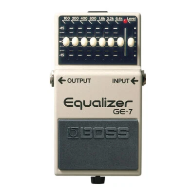Pedal ecualizador de rango de frecuencia BOSS GE-7 7 bandas 100 Hz a 6,4 kHz Foto 1 de 4