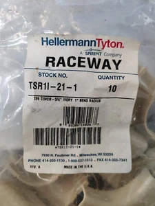 Hellermann Tyton TSR1l-21-1, Tee Cover, 3/4in 1" Bend Radius,Ivory - Picture 1 of 3